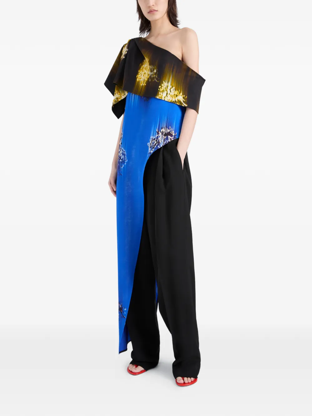  Proenza Schouler Haya Printed Top - Blue 