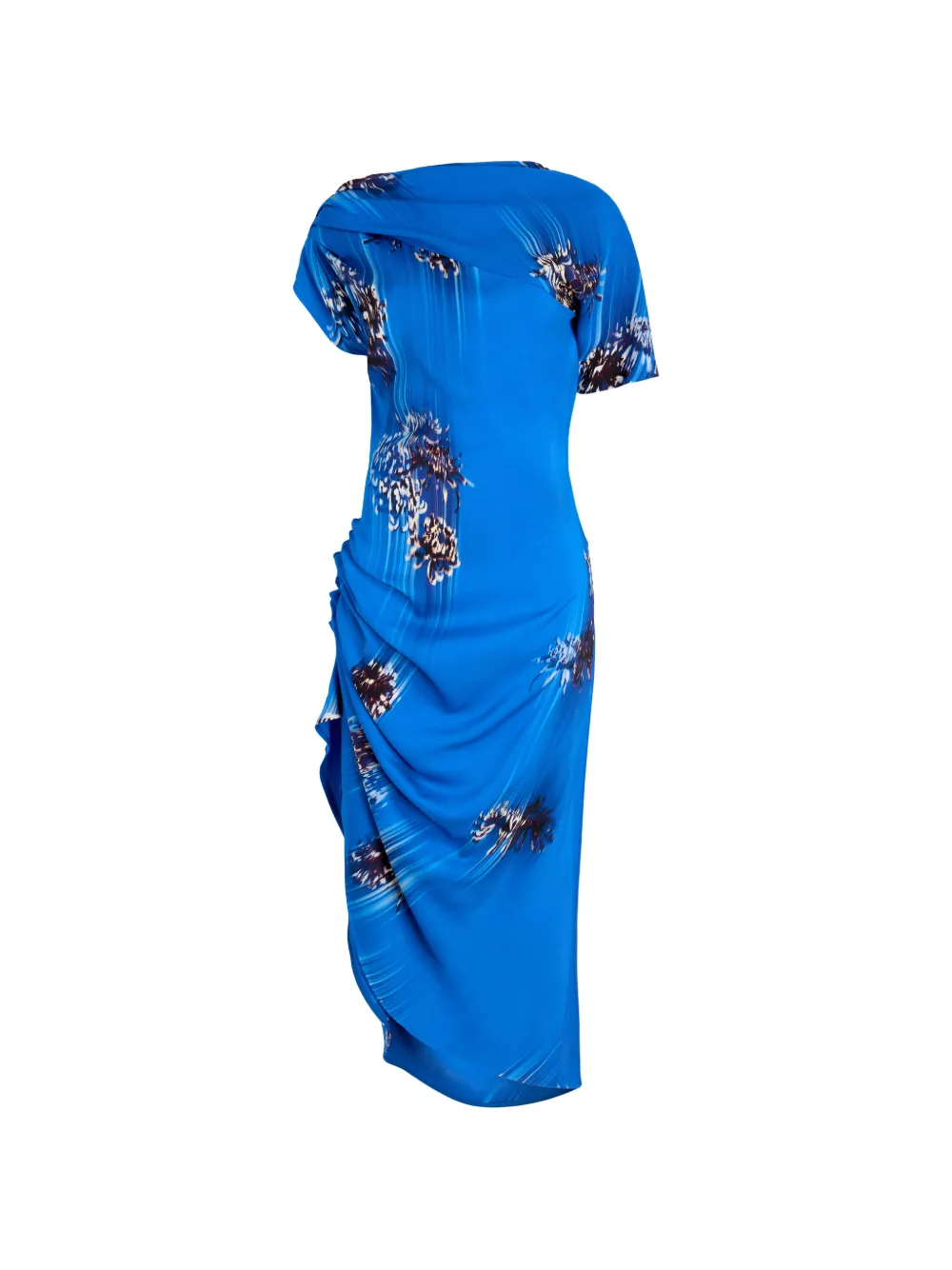 Proenza Schouler Abito midi Antonella con stampa - Blu