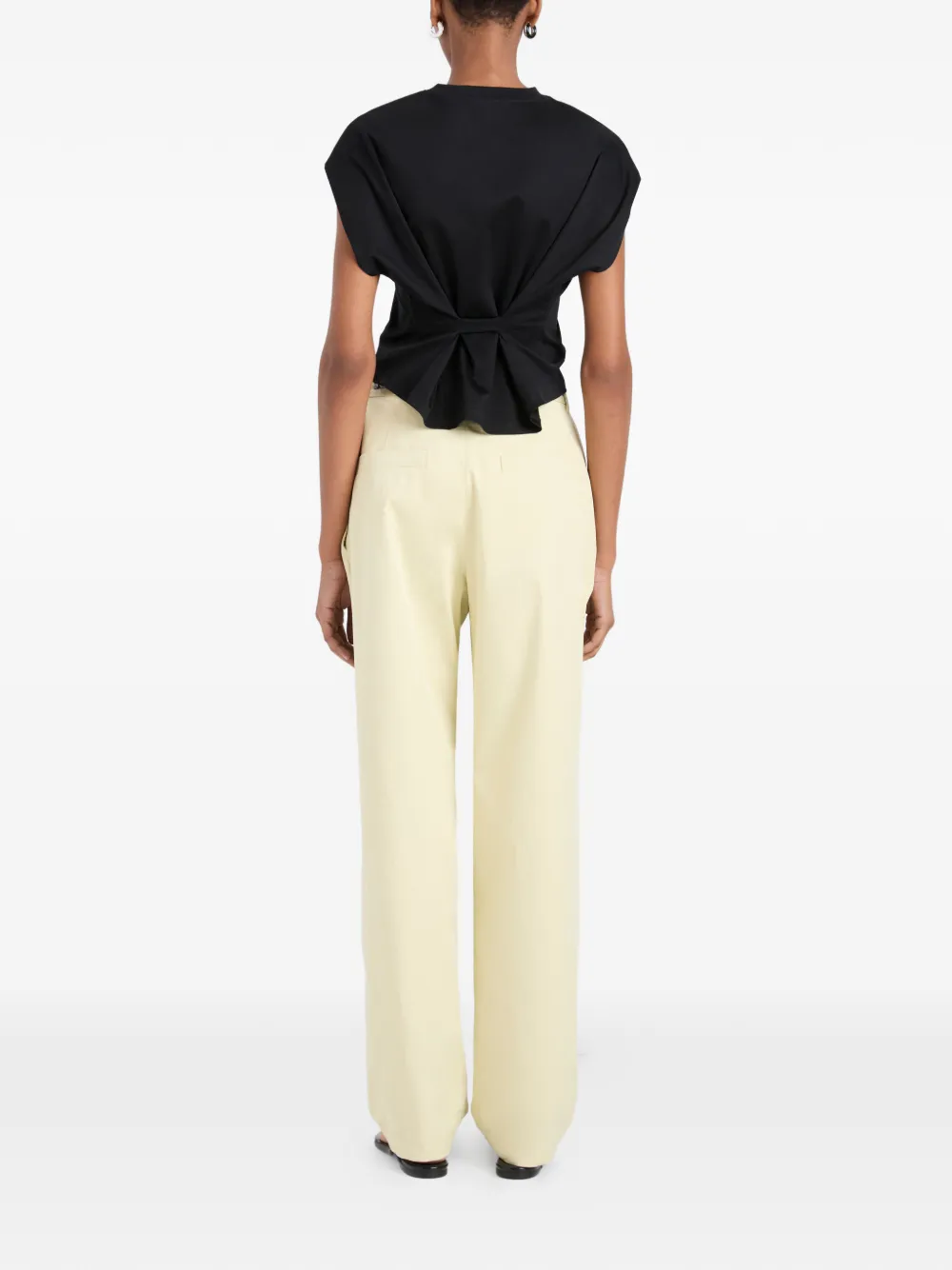 Proenza Schouler White Label Reeva T-shirt Zwart