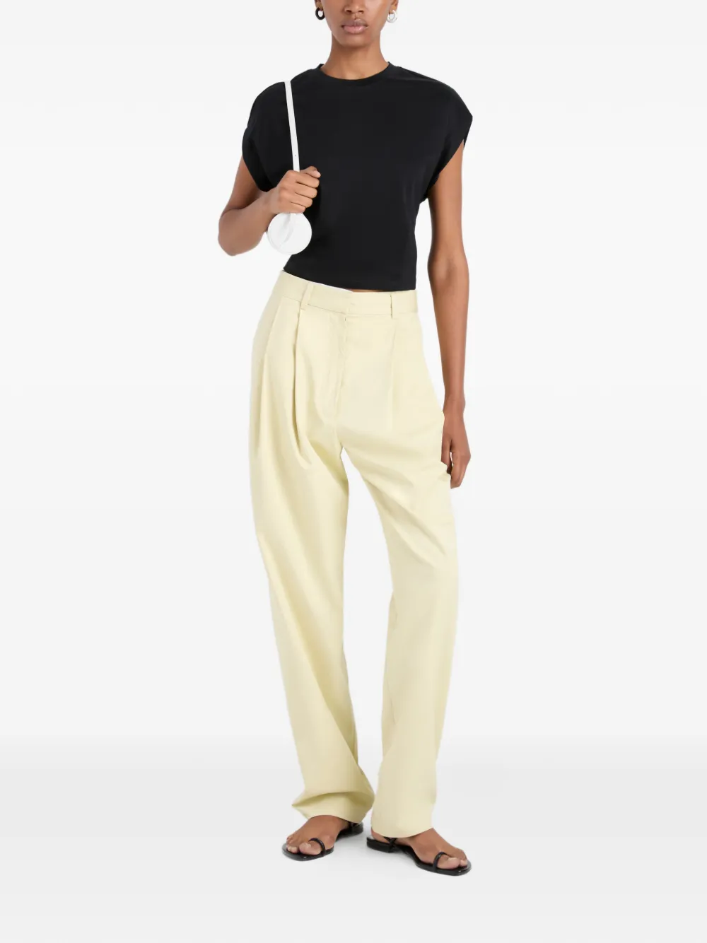 Proenza Schouler White Label Reeva T-shirt Zwart