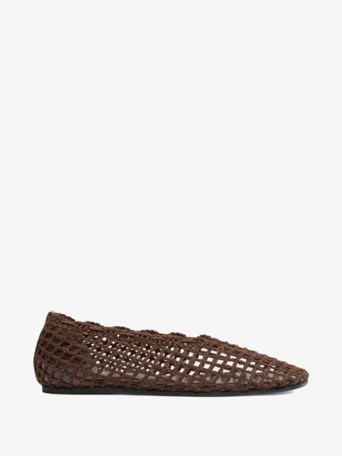 Proenza Schouler Slant crochet ballet flats