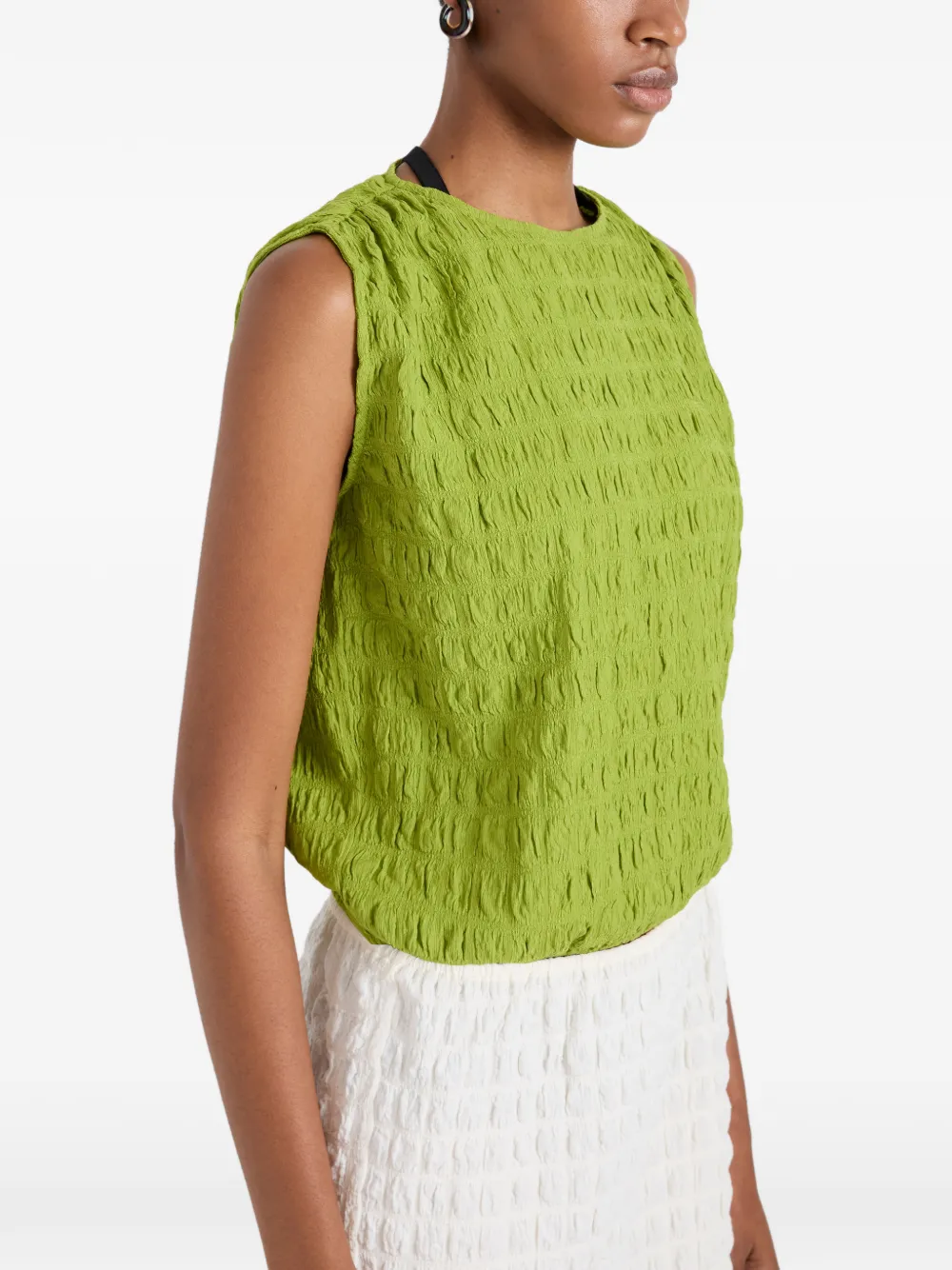 Bradley Textured Crew-Neck Blouse