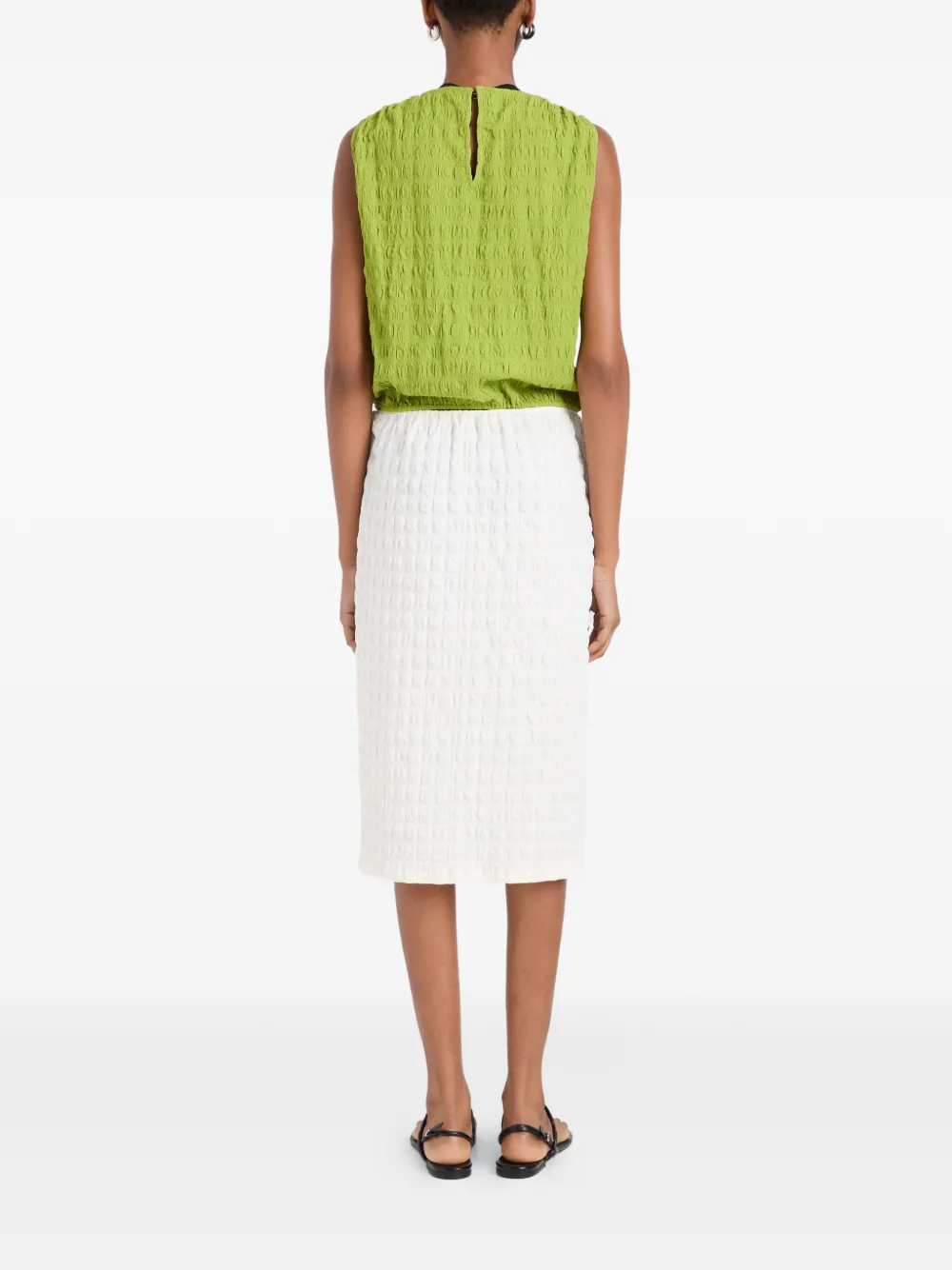 Bradley Textured Crew-Neck Blouse