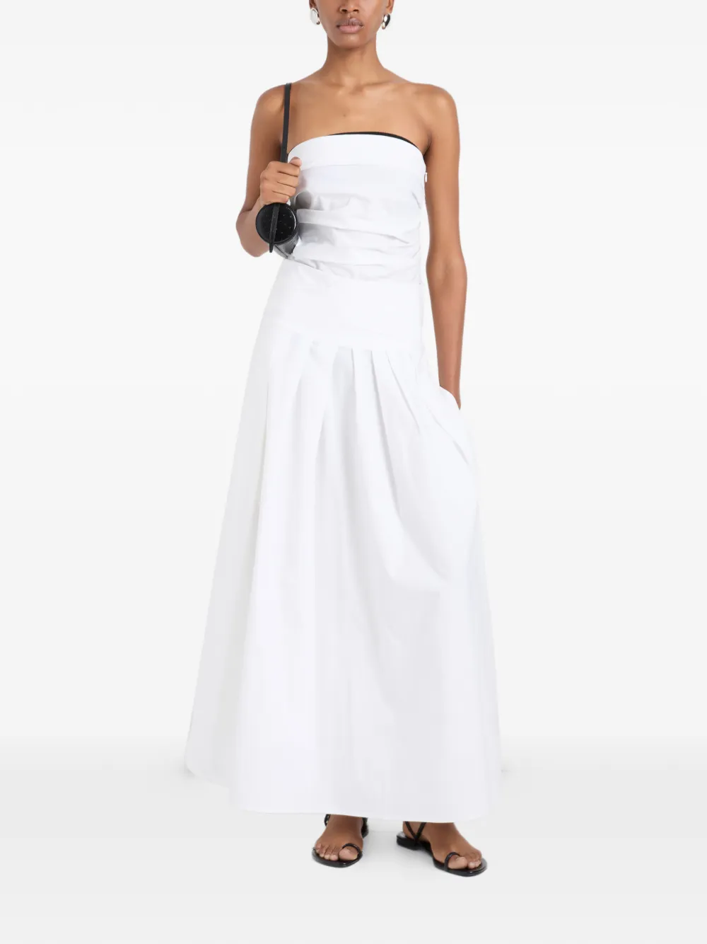 Proenza Schouler White Label Maisy strapless top Wit