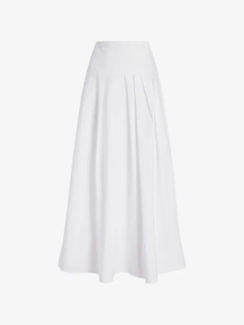 Proenza Schouler White Label Nessa pleated poplin maxi skirt