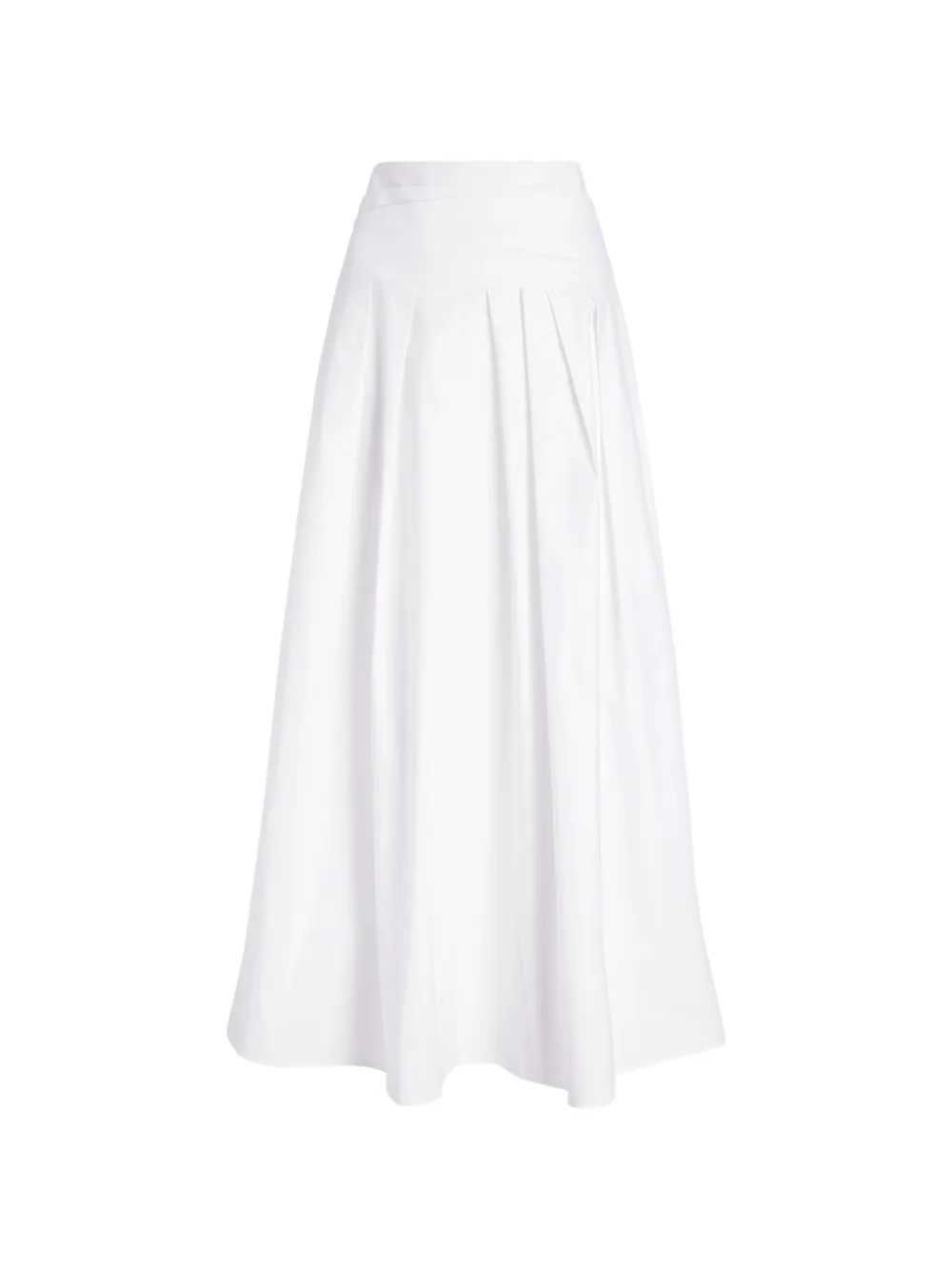 Proenza Schouler White Label Nessa pleated poplin maxi skirt - Bianco
