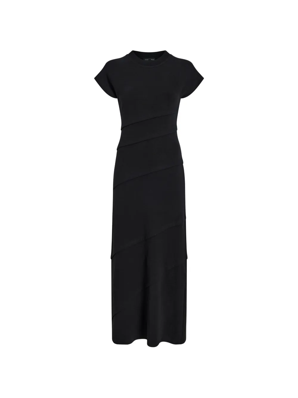 Proenza Schouler Hilma tiered jersey midi dress - Schwarz