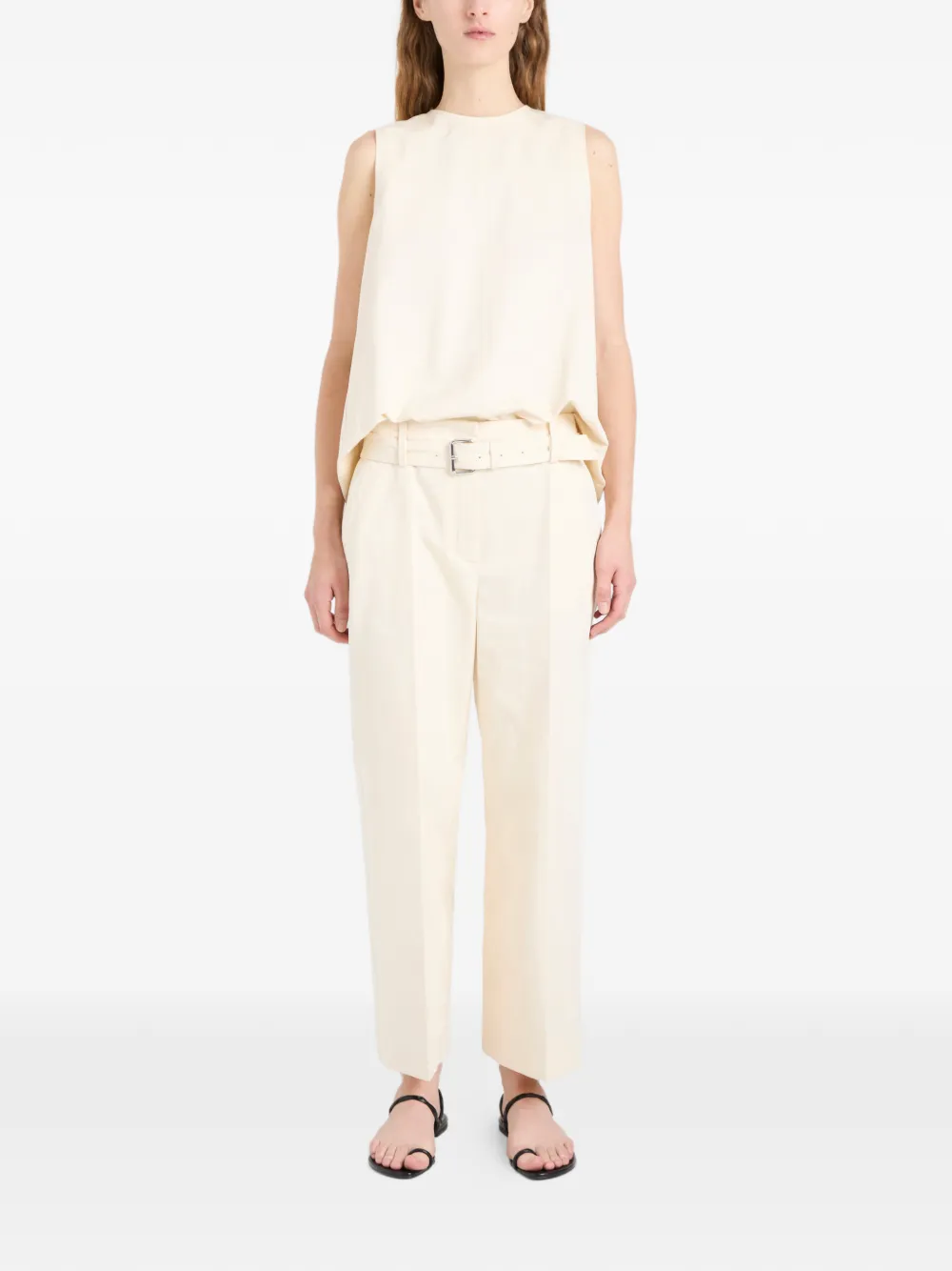 Proenza Schouler Nerina top met gespdetail Beige