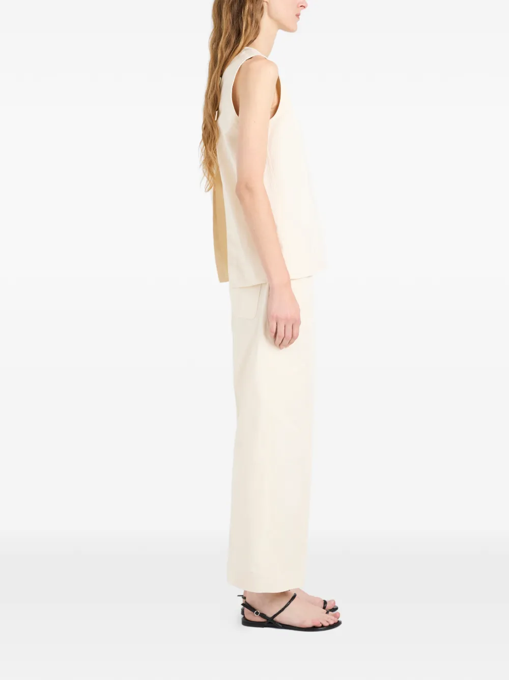 Proenza Schouler Nerina top met gespdetail Beige