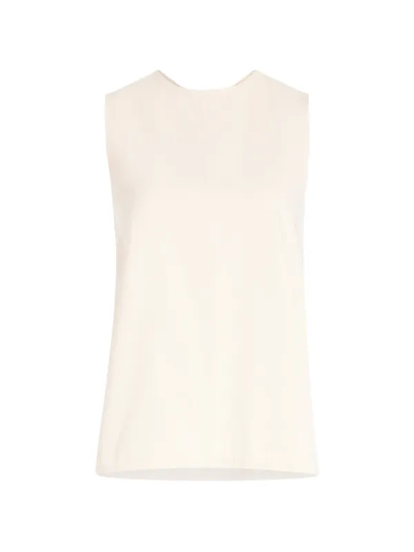Proenza Schouler Nerina Top in Cotton Drill in Neutrals