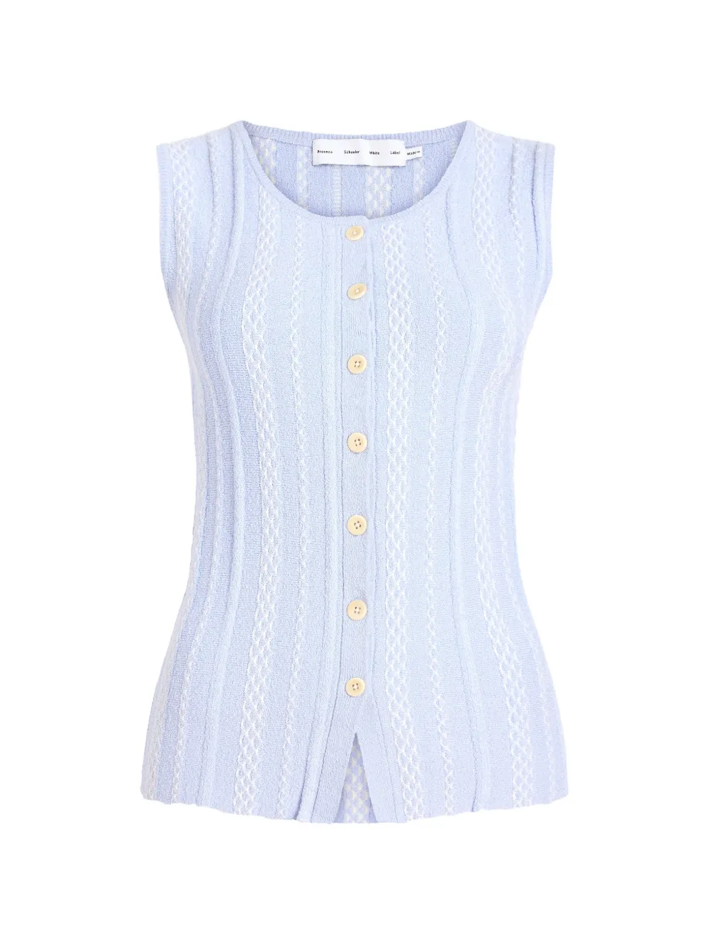 Proenza Schouler White Label Alyna textured vest - Blu