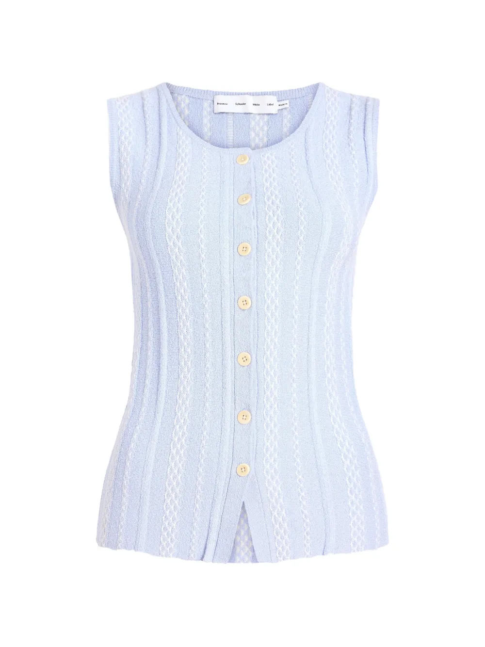 Proenza Schouler White Label Alyna gilet met textuur Blauw