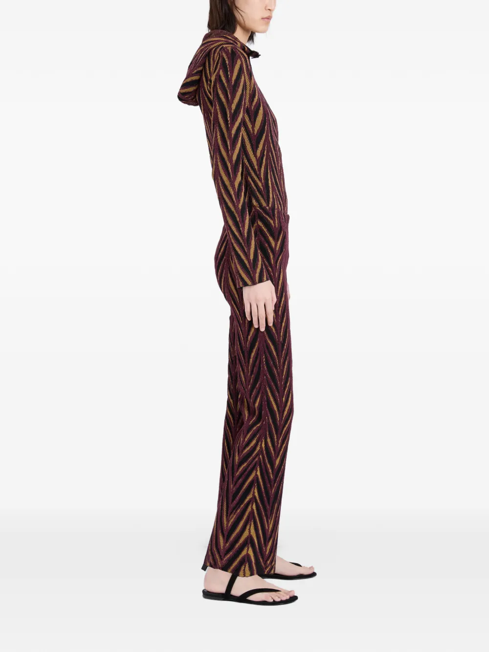 Proenza Schouler Amelia broek met jacquard Rood