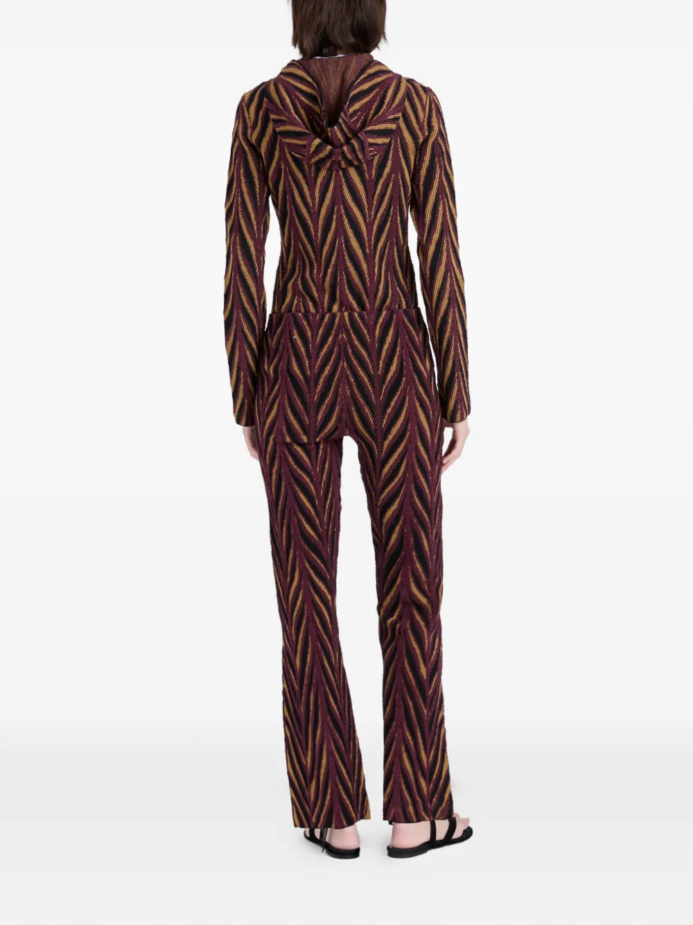 Proenza Schouler Amelia broek met jacquard Rood