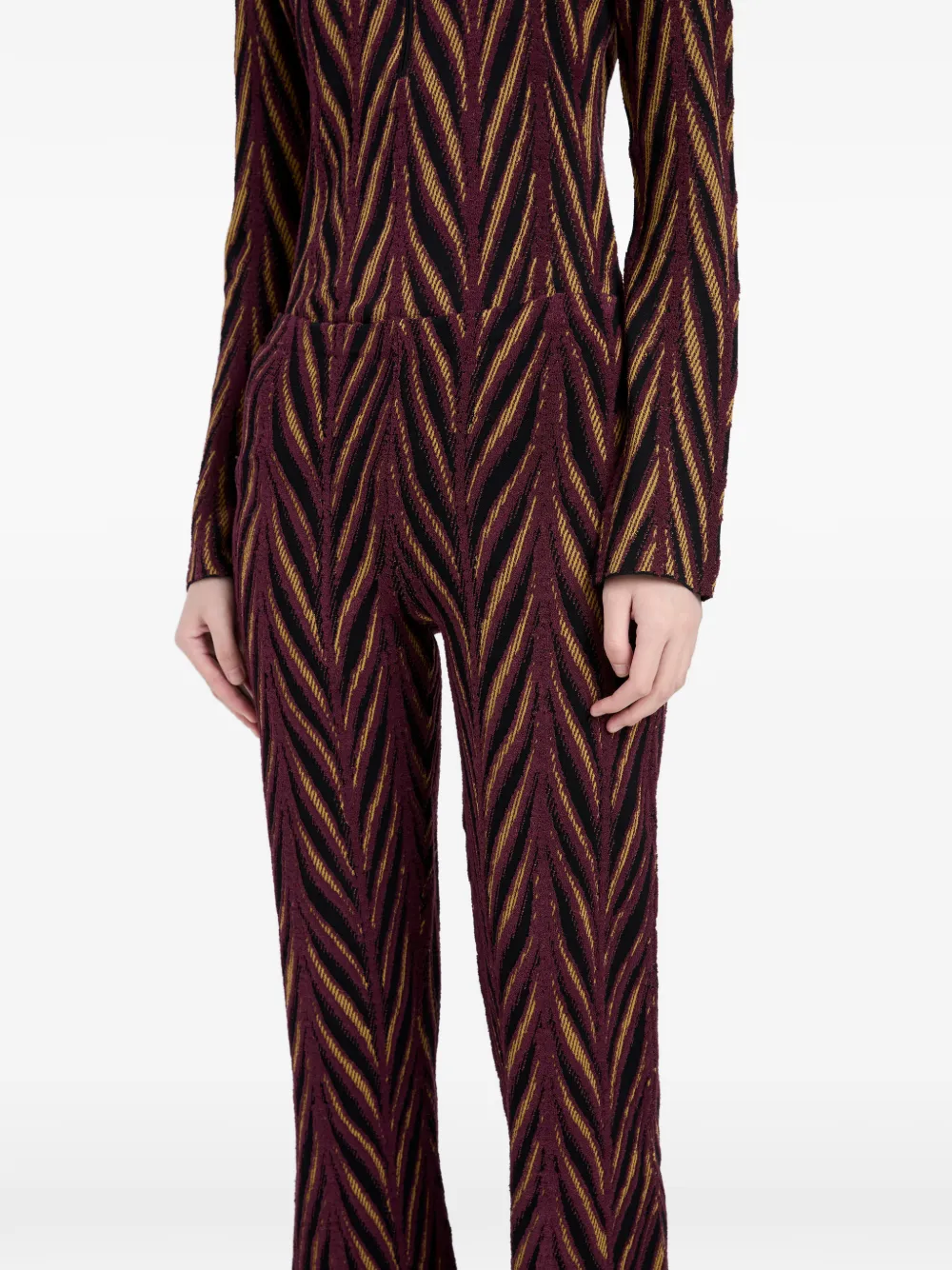Proenza Schouler Amelia broek met jacquard Rood