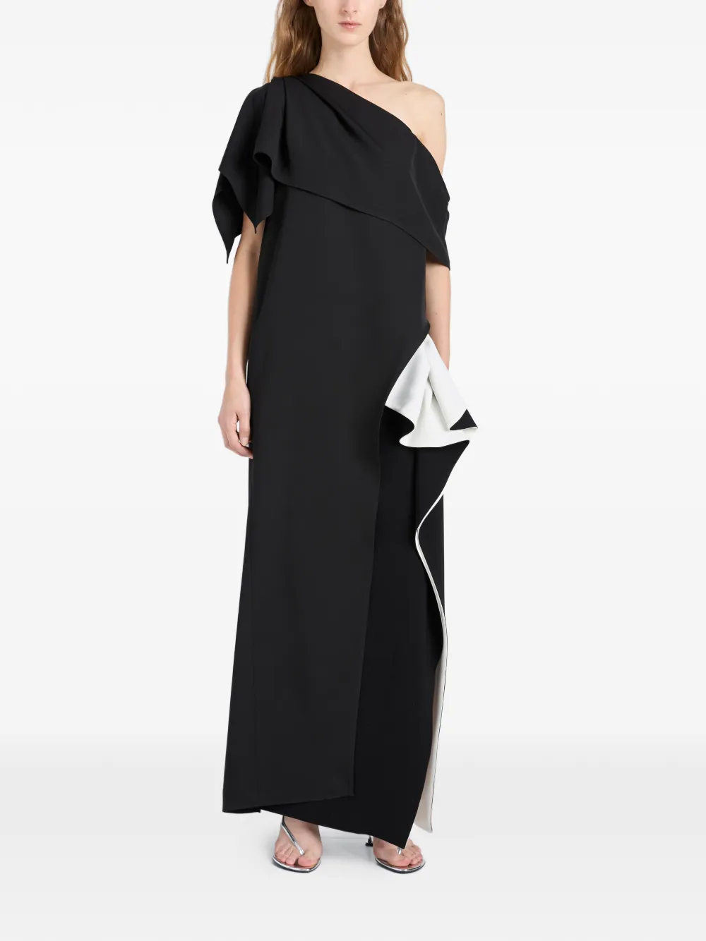  Proenza Schouler Cella Ruffled Maxi Skirt - Black 