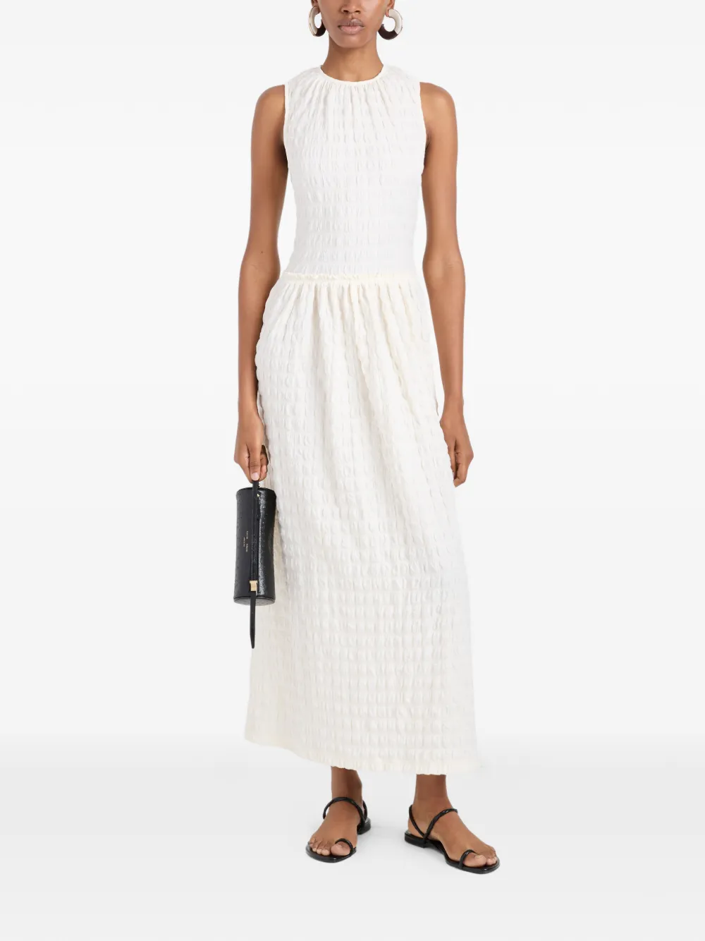 Proenza Schouler White Label Zoira jurk met textuur Beige