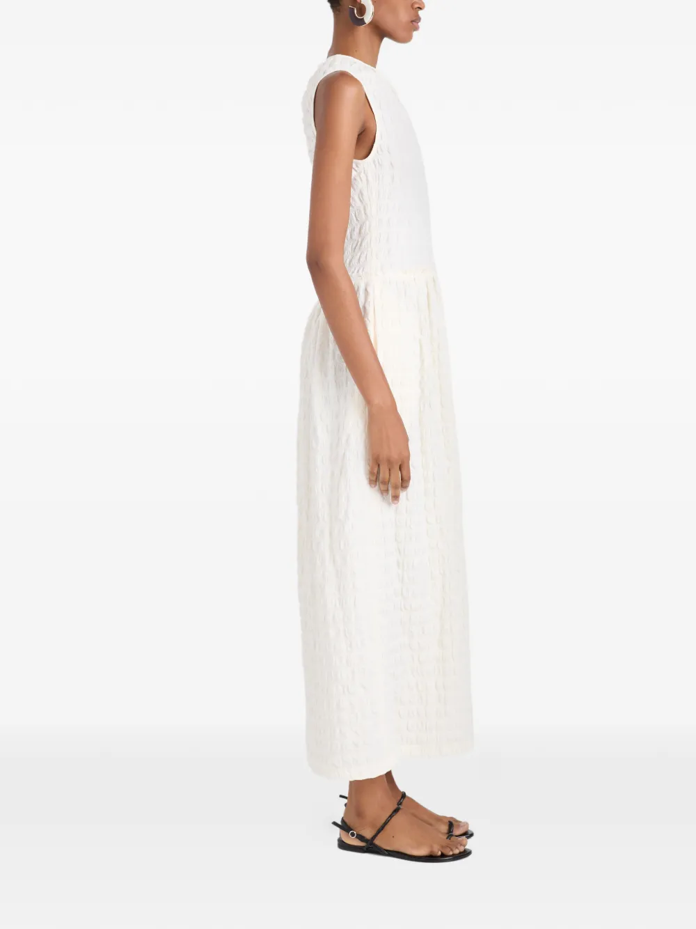 Proenza Schouler White Label Zoira jurk met textuur Beige