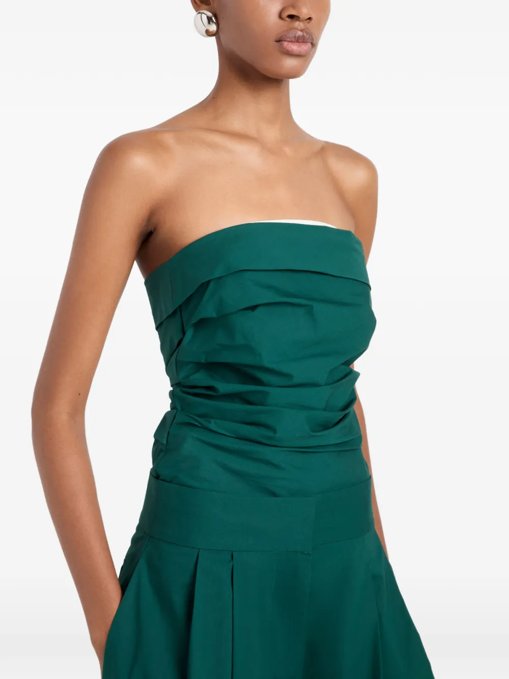 Proenza Schouler White Label Maisy strapless top Groen