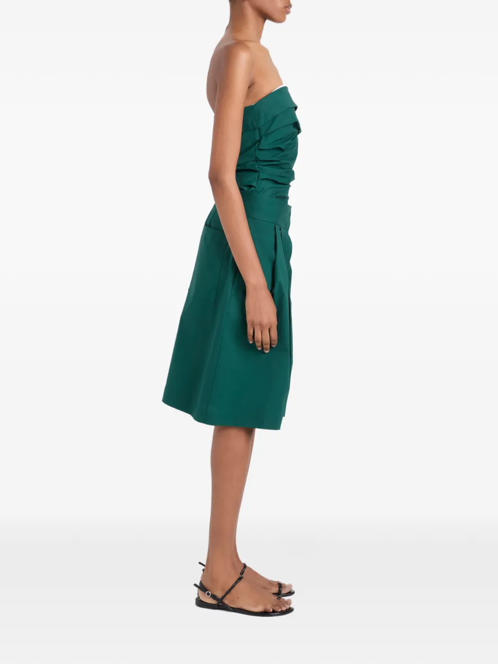 Proenza Schouler White Label Maisy strapless top Groen