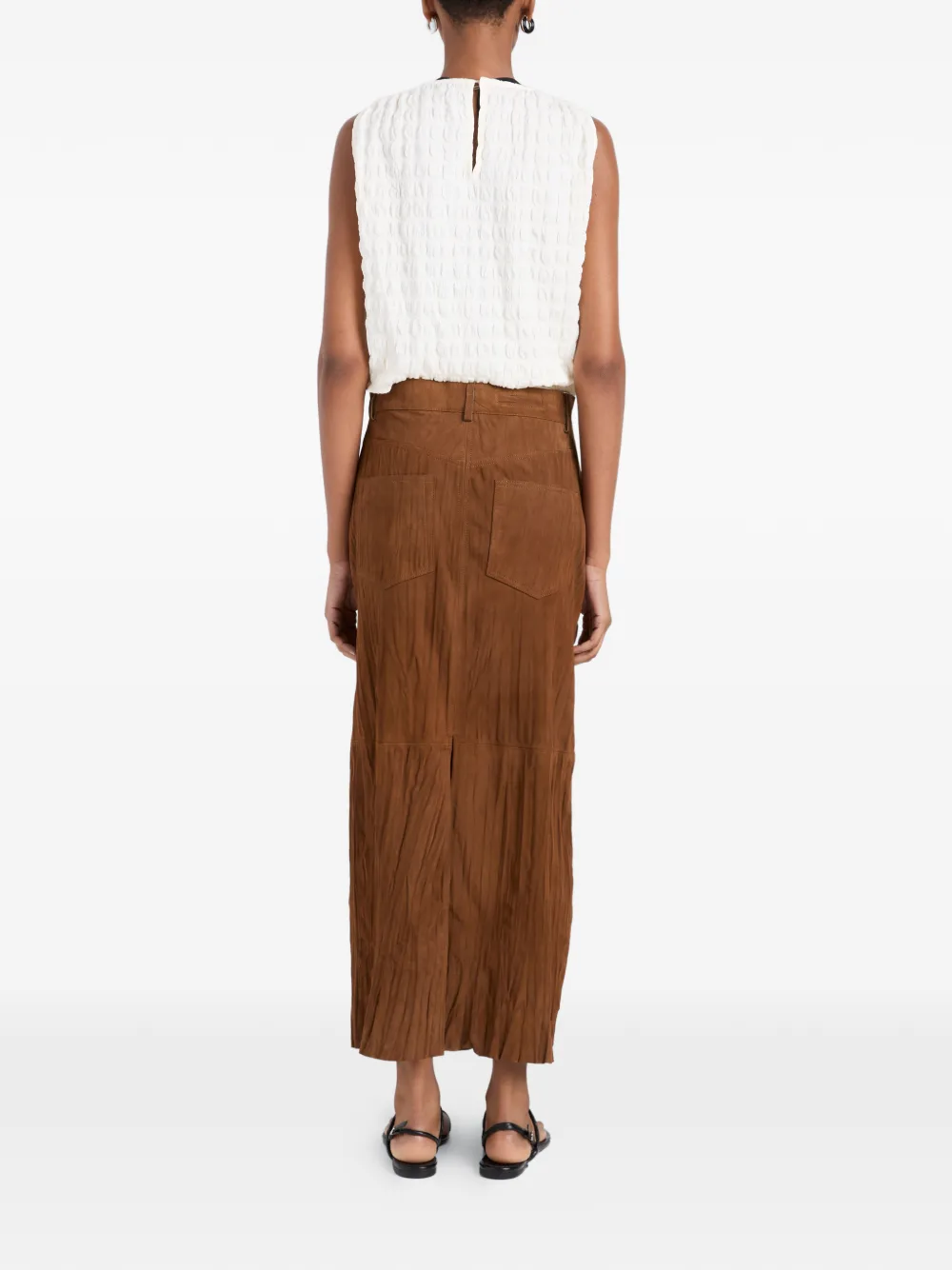 Proenza Schouler White Label Nayah rok met textuur Bruin