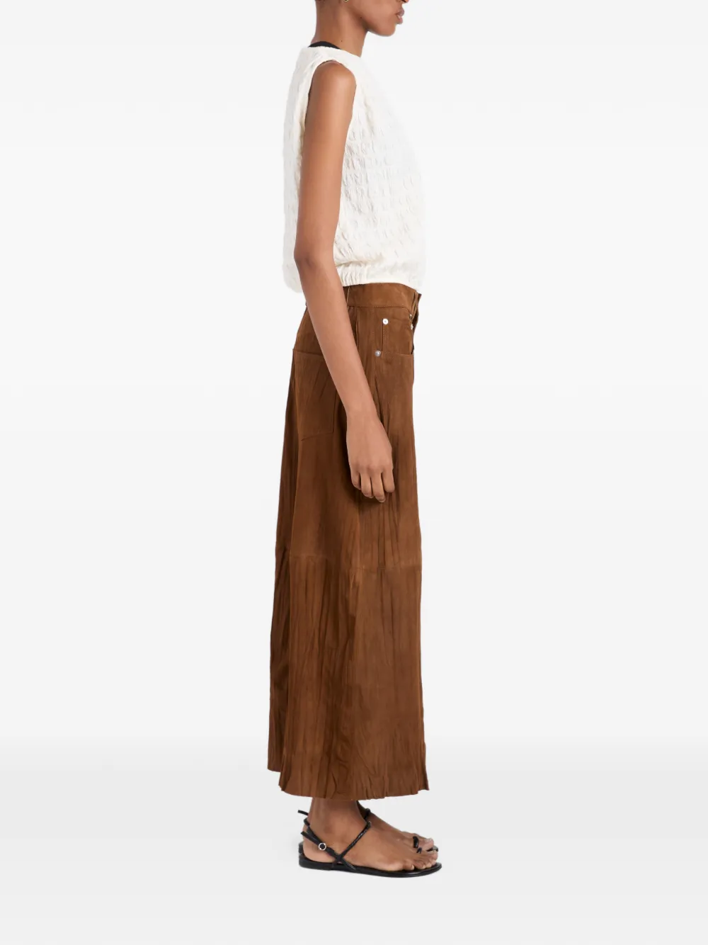 Proenza Schouler White Label Nayah rok met textuur Bruin