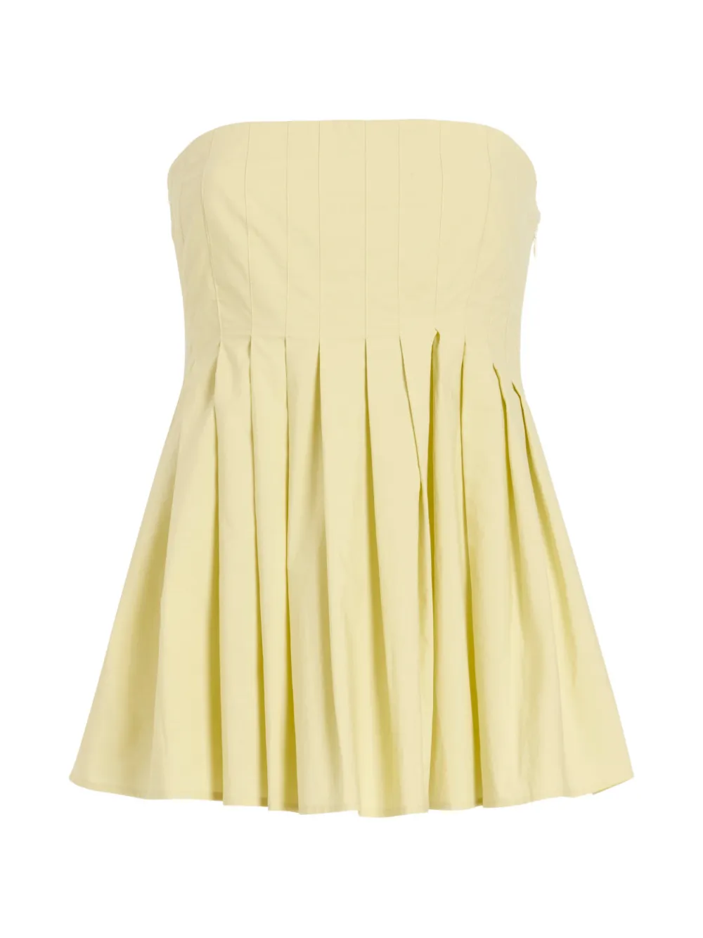Proenza Schouler White Label Avine geplooide strapless top Geel