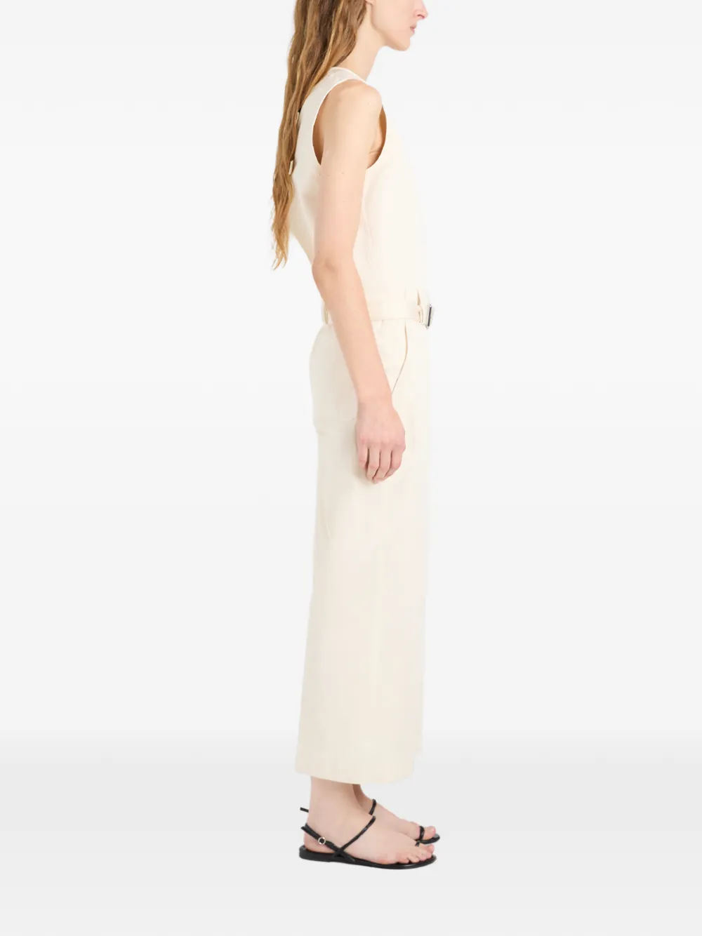 Proenza Schouler Nila broek met ceintuur Wit