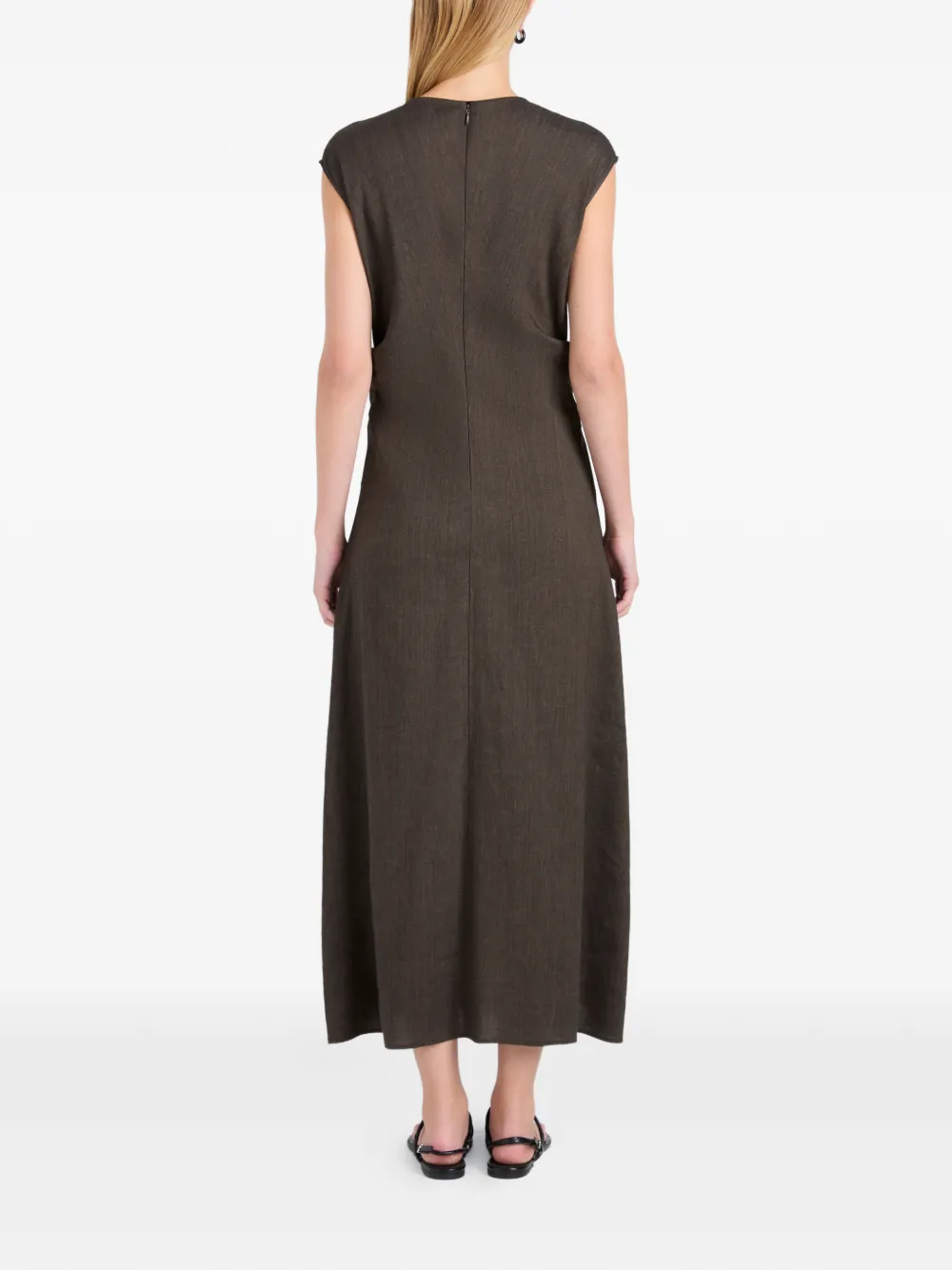 Proenza Schouler White Label Miranda gedraaide maxi-jurk Bruin