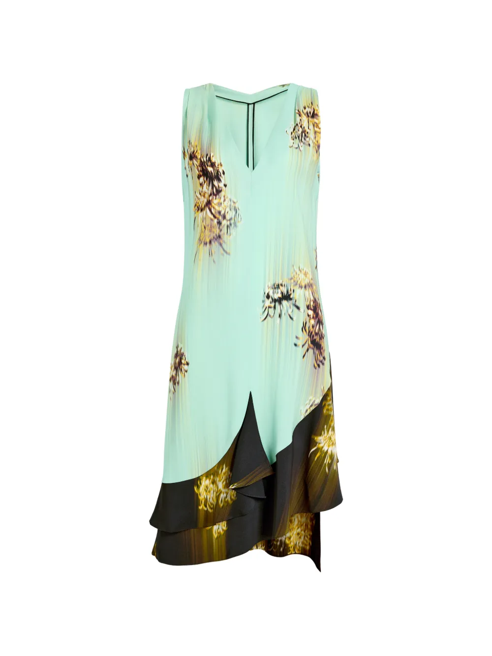 Proenza Schouler Abito midi Rhetta con stampa - Verde