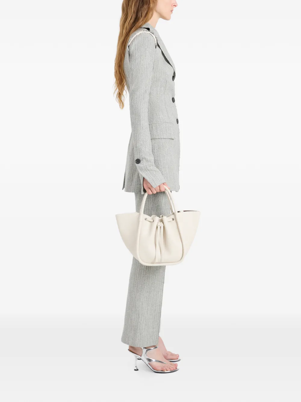 Proenza Schouler Shopper met ruches Beige