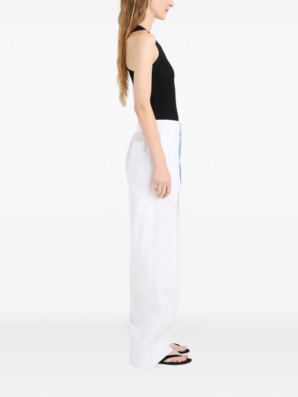 Proenza Schouler Lissia geplooide broek Wit