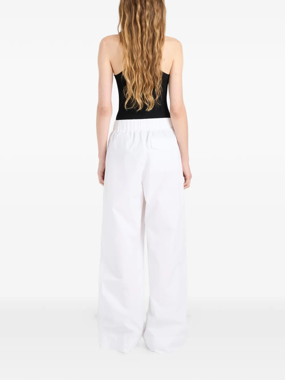 Proenza Schouler Lissia geplooide broek Wit
