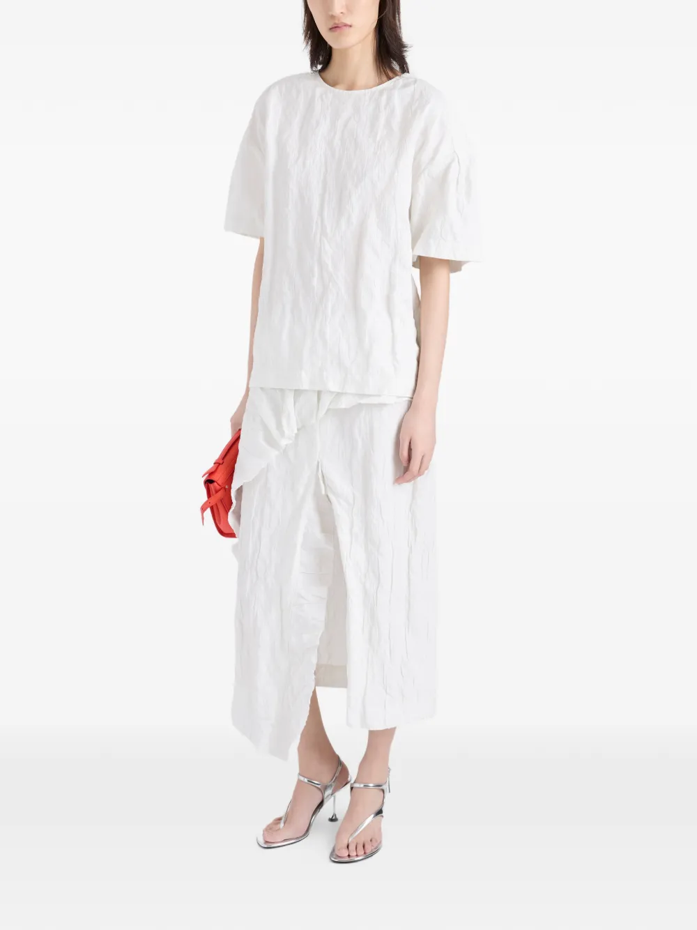 Proenza Schouler Hansly top met textuur Wit