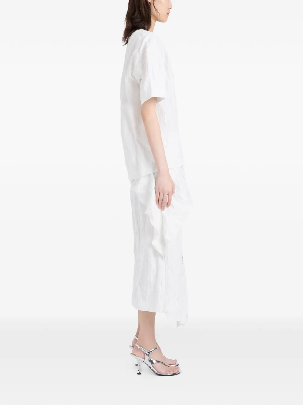 Proenza Schouler Hansly top met textuur Wit