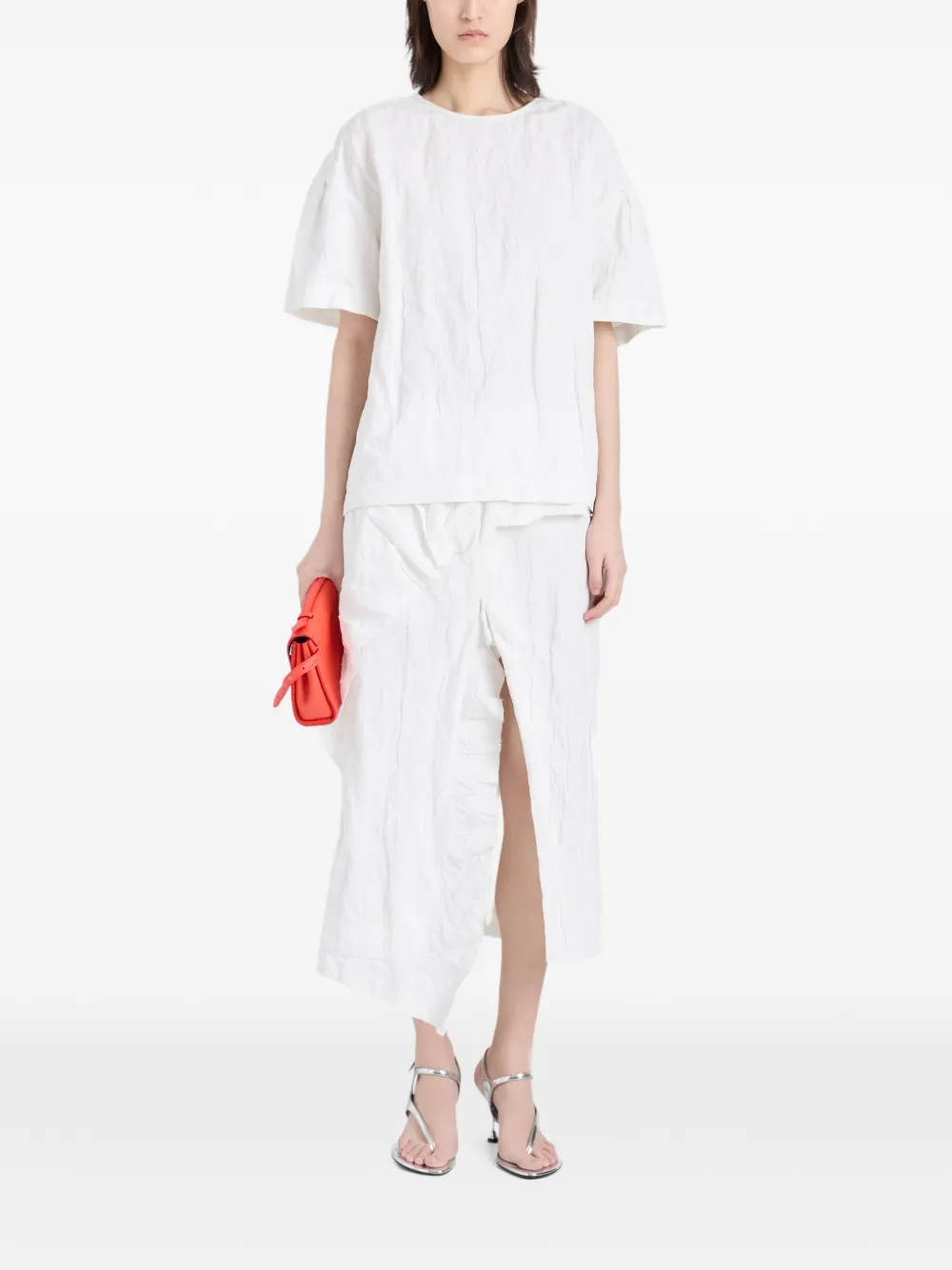 Proenza Schouler Hansly top met textuur Wit