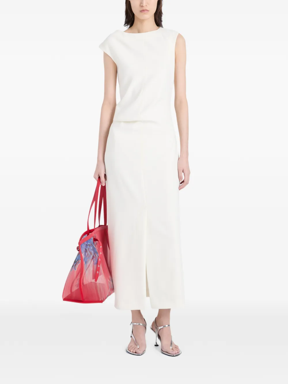 Proenza Schouler Damea midi-jurk Beige