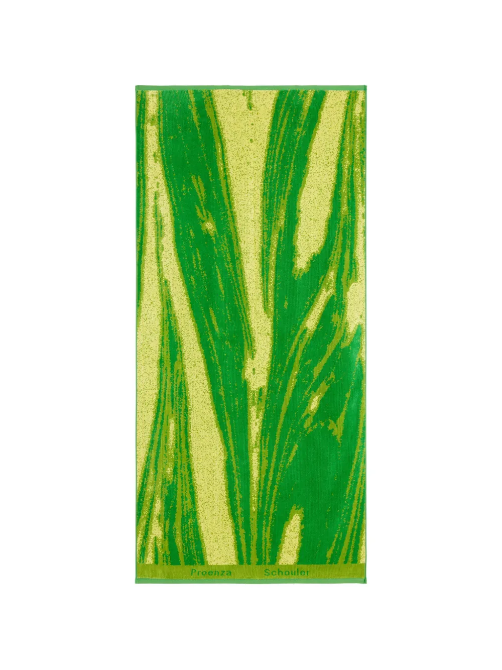 Proenza Schouler abstract-print towel - Grün