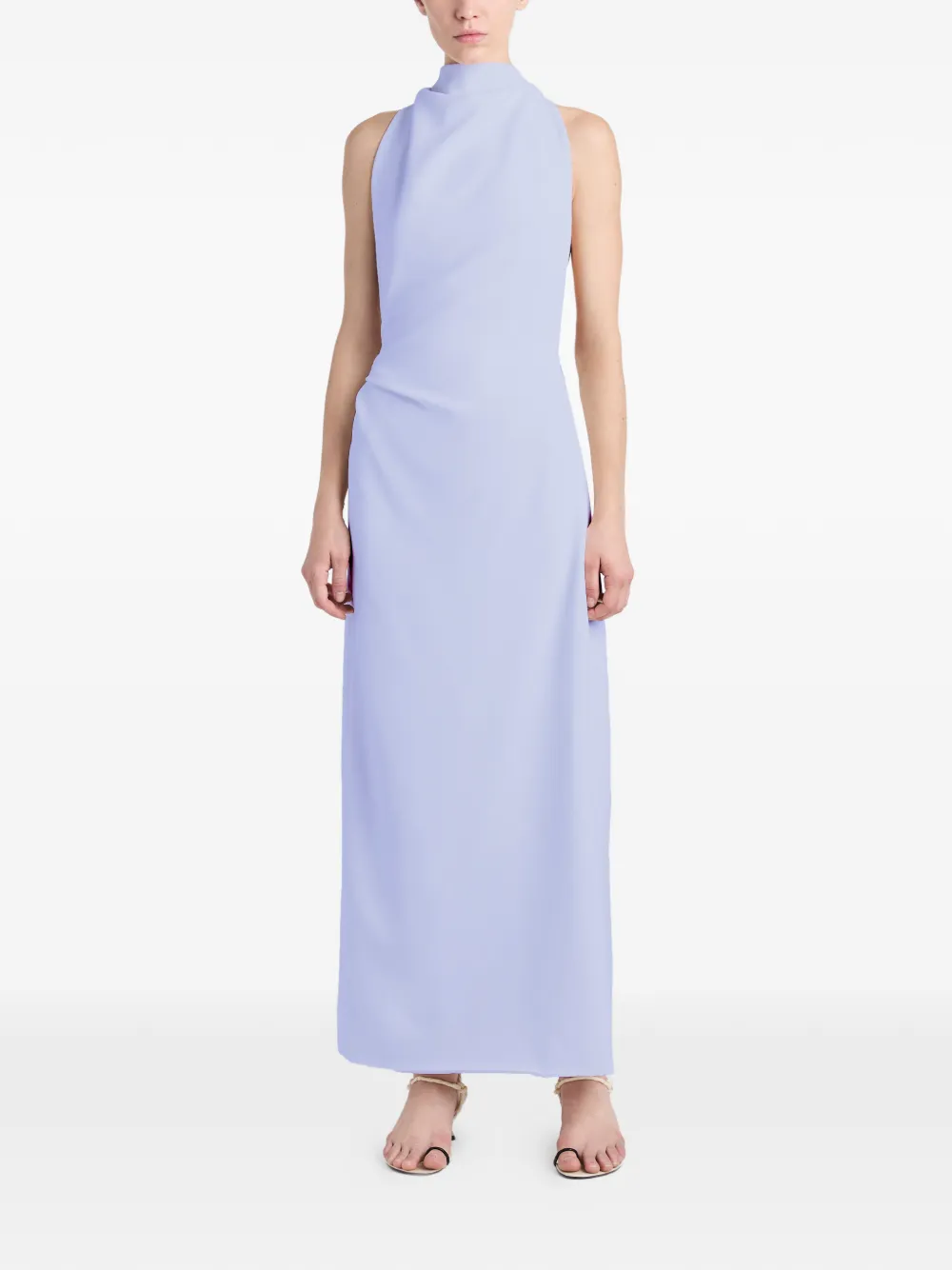 Proenza Schouler Selena maxi-jurk met gedraaide rug Paars