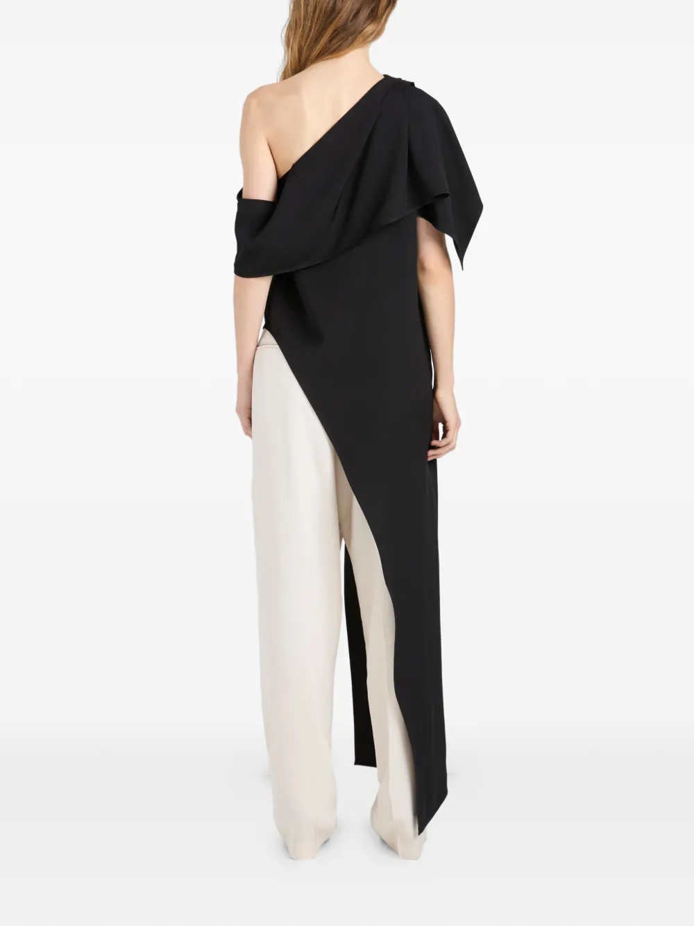 Proenza Schouler Haya top met ruches Zwart