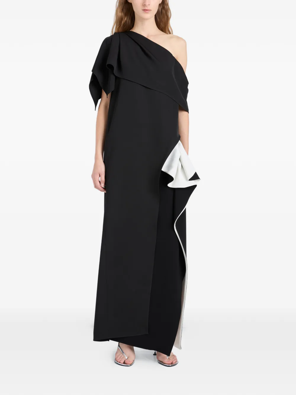 Proenza Schouler Haya top met ruches Zwart