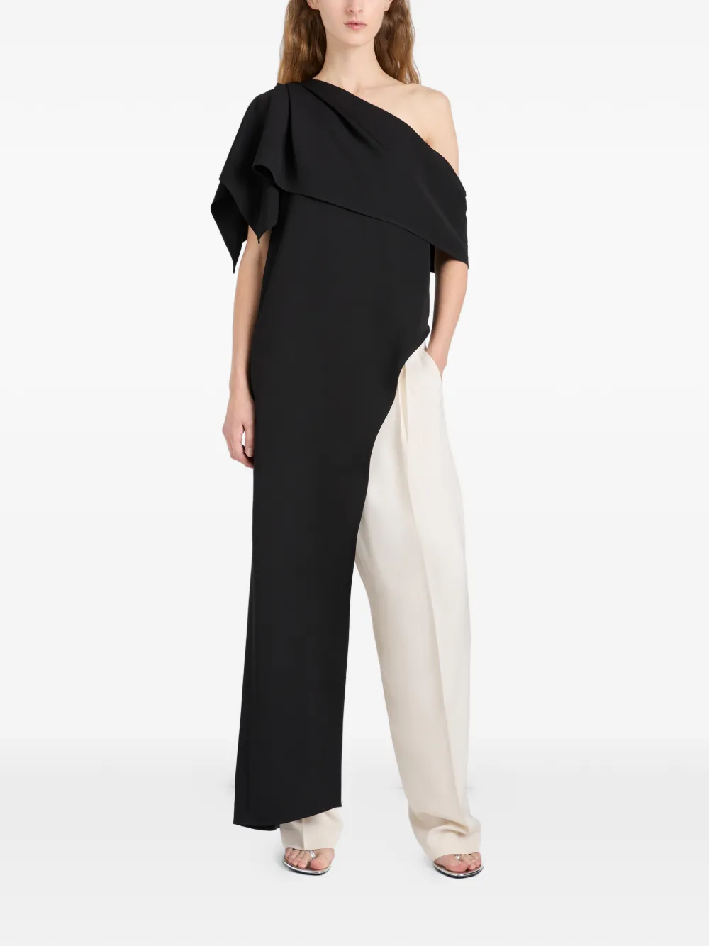 Proenza Schouler Haya top met ruches Zwart