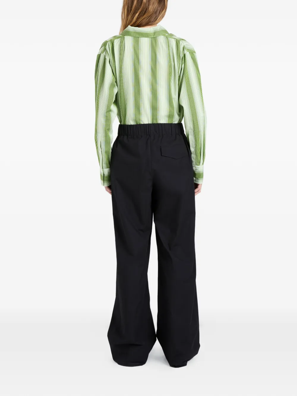 Proenza Schouler Lissia geplooide broek Zwart