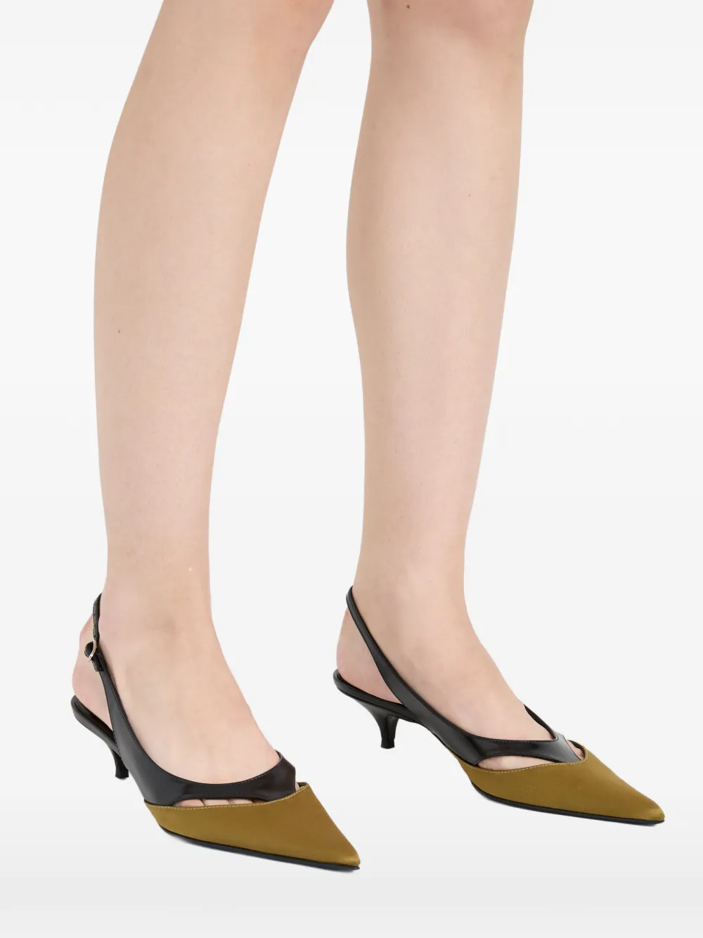 Proenza Schouler Slash slingback pumps Groen