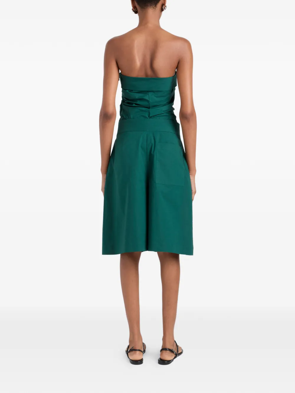 Proenza Schouler White Label Clio geplooide shorts Groen