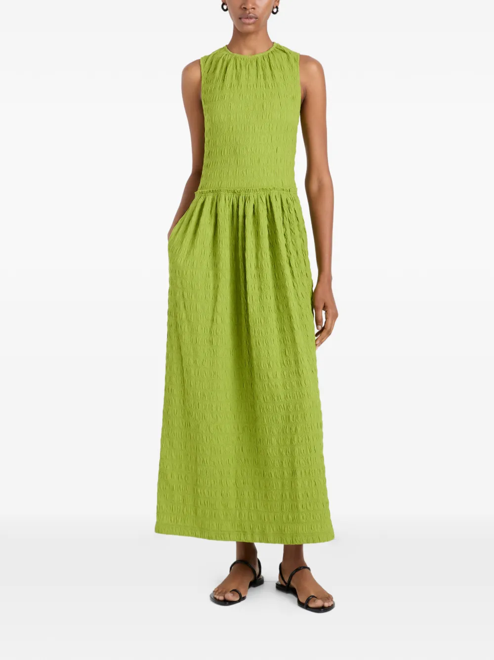 Proenza Schouler White Label Zoira maxi-jurk met textuur Groen