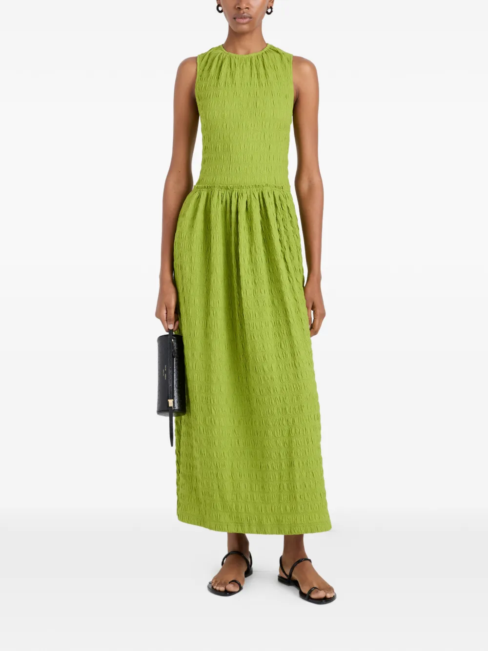 Proenza Schouler White Label Zoira maxi-jurk met textuur Groen