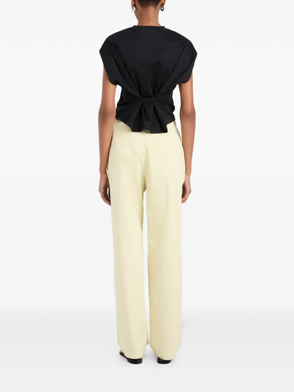 Proenza Schouler White Label Taya geplooide broek Geel