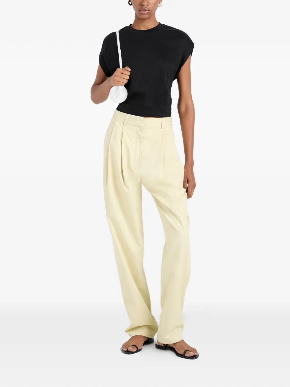 Proenza Schouler White Label Taya geplooide broek Geel