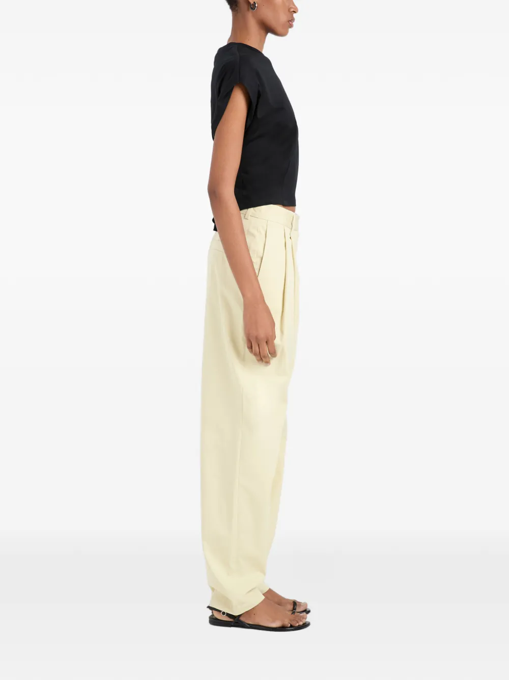 Proenza Schouler White Label Taya geplooide broek Geel